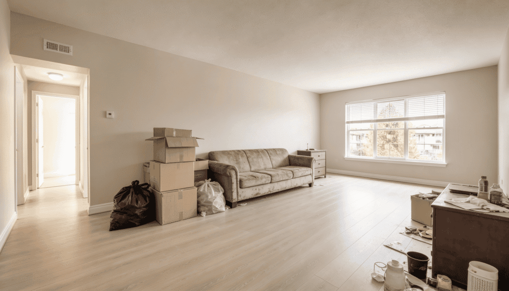 tenant belongings left behind apartment trash out